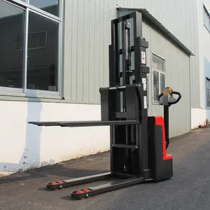 Hijsen Lopende Elektrische Stapelaars Pallet Stapelaar Lopen Type Elektrische Stapelwagen Heftruck Elektrische Pallet Jack