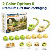 Jouet interactif RC Serpent Gourmand à connexion magnétique, animal électronique, jouets éducatifs STEM pour enfants, coffret cadeau