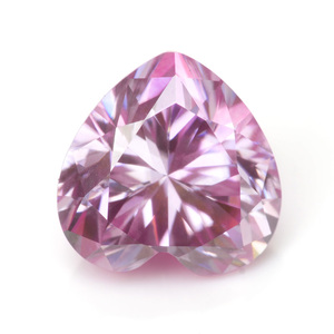 Moissanite de qualité supérieure Goldleaf, taille cœur, VVS, 6,5 mm à 10 mm, gris, jaune, champagne, rouge, vert, bleu, multicolore, diamant en vrac - Product Image 6
