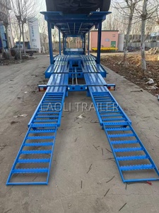 Semi-remorque porte-voitures à 3 essieux avec système de levage à vis mère pour 8 véhicules, utilisée pour la Russie, la Biélorussie, l'Asie centrale et d'autres régions - Product Image 3
