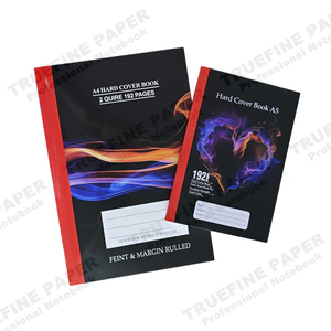 Cuadernos de Tapa Dura con Rayado y Margen, 2 Cuadernos de Papelería, Suministros para Tiendas de Papelería en Sudáfrica, Mozambique y Zimbabue 2025, Tamaño A4 - Product Image 2