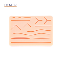 Kit de formation pour étudiants en médecine, ensemble complet, acier inoxydable, coussinet de suture en silicone, marque Healer, durable pour les écoles et les sciences médicales