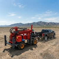 Foreuse hydraulique diesel montée sur remorque de 200 m pour puits d'eau, machine de forage de puits pour l'irrigation agricole