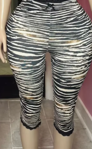 Viviblook J25PT025 2025 verano nuevas mujeres Sexy picante chica encaje borde leopardo estampado pierna recta pantalones cortos - Product Image 3