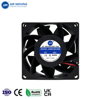 Ventilateur DC 80mm AM8038H48B 80x80x38mm 12V 24V 48V sans balais, ventilateur axial de refroidissement haute vitesse pour alimentation de serveur OEM ODM
