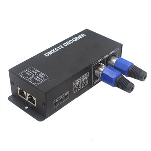 Chất lượng cao 4A 4 kênh DMX điều khiển PWM tín hiệu điều khiển hiển thị kỹ thuật số cho RGBW Dải giải mã DMX512 tín hiệu 8A đầu ra - Product Image 1