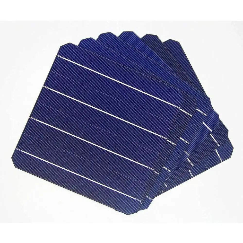 כיתה 6 אינץ polycrystalline תאים סולריים 3BB 4BB 5BB יעילות גבוהה 22.0% פולי pv תאים עבור DIY שמש מודול