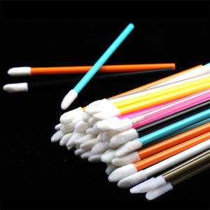 Disposable Custom Color Lip Brush 50pcs Plastic Handle Soft Nylon Lip Gloss Applicator Makeup Tool - Product Image 3