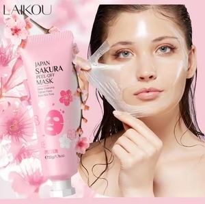 LAIKOU-<span class=keywords><strong>Masque</strong></span> facial exfoliant Sakura en or 24 carats, anti-rides, blanchiment, élimination des points noirs, produits de soins de la peau - Product Image 6