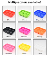 Bac à glaçons sphériques en silicone de qualité alimentaire, écologique, avec couvercle, démoulage facile, sans BPA, pour whisky, compatible lave-vaisselle, personnalisable