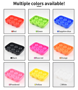 Bandeja de silicona de grado alimenticio para cubitos de hielo, molde esférico sin BPA de fácil desmolde con tapa para whisky y bar - Product Image 3