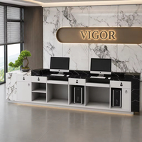 Comptoir de réception droit pour hôtel, spa, salon, clinique, bureau, boutique