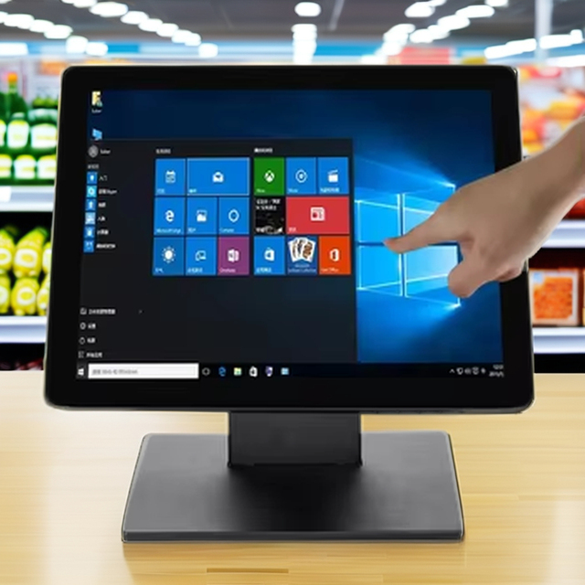 Capacitive Touch 15 Inch Monitor 1024*768 Waterproof IP65 Flat Screen Industrial Touch Monitor for Retail Supermarket Restaurant