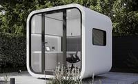 Cabine de bureau préfabriquée mobile modulaire, bureau extérieur, pod de bureau préfabriqué, cabine de bureau Apple, expédié de l'usine