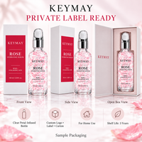 Sérum Visage Bio à l'Acide Hyaluronique et à la Rose Marque Blanche 100ml Hydratant Éclaircissant Soin OEM ODM pour Usage Domestique Tous Types de Peau