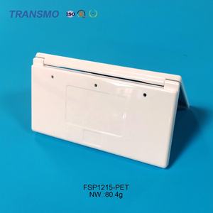 Boîtier PET pour fard à paupières, correcteur crème et blush, avec miroir, 3 couleurs, avec emplacement pour pinceau - Product Image 6