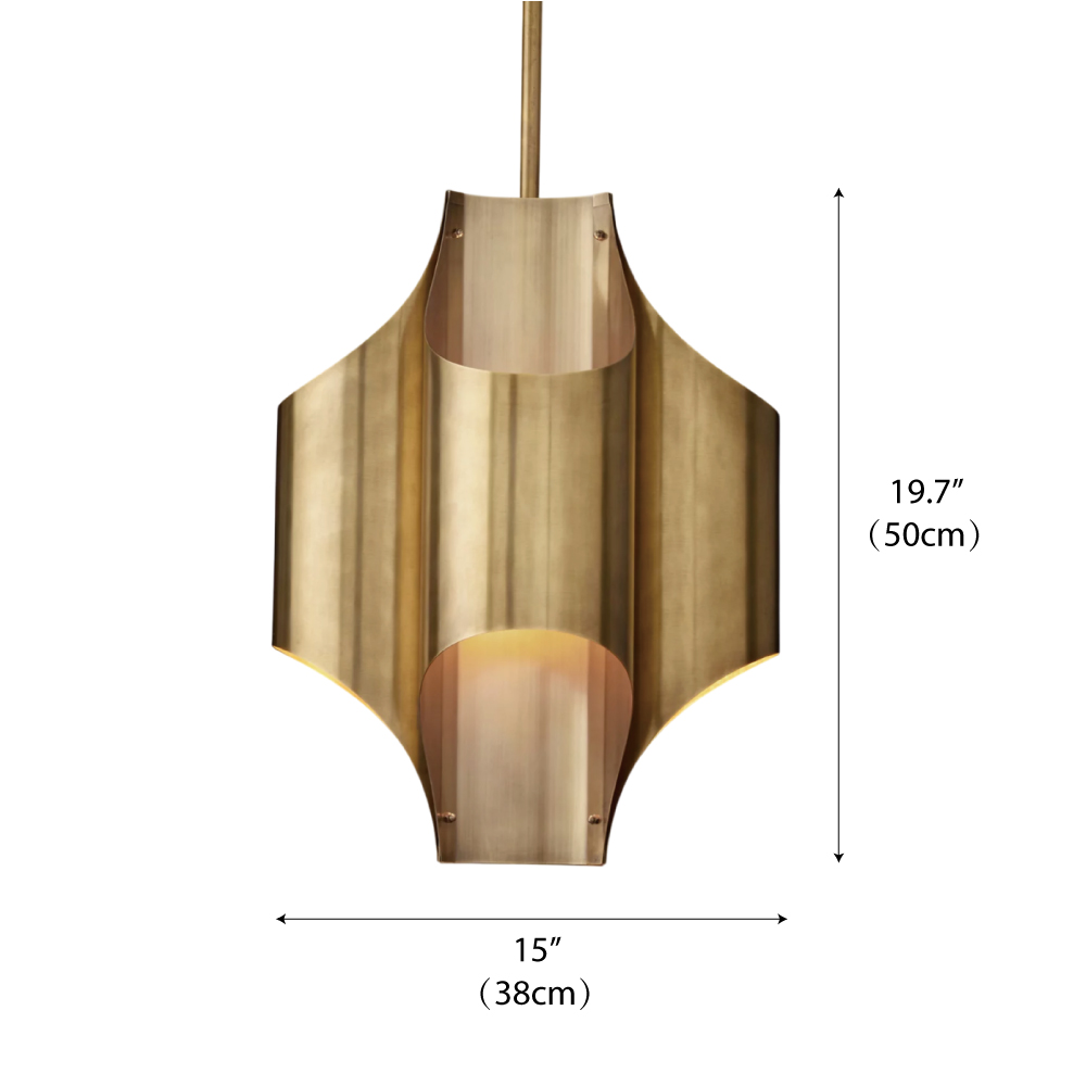 4 teste in ottone     D 38 cm x H 50 cm