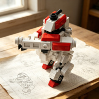 Stalker Unit-1 Stealth Recon Mecha Warrior, kit de briques de construction DIY, blocs d'assemblage de robot, jouet éducatif créatif STEM