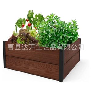 Solid Wood Garden Bed <b>Planter</b> Box Outdoor <b>Vegetable</b> Flower Pot Durable Eco Friendly Multipurpose Planting Container - Product Image 4