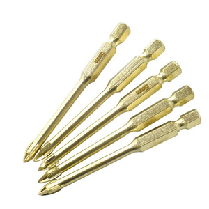 ดอกสว่านอเนกประสงค์รูปทรงกากบาทสี่แฉก ผลิตจากโลหะผสม สำหรับเจาะกระจกและผนัง ใช้งานได้หลากหลาย - Product Image 2