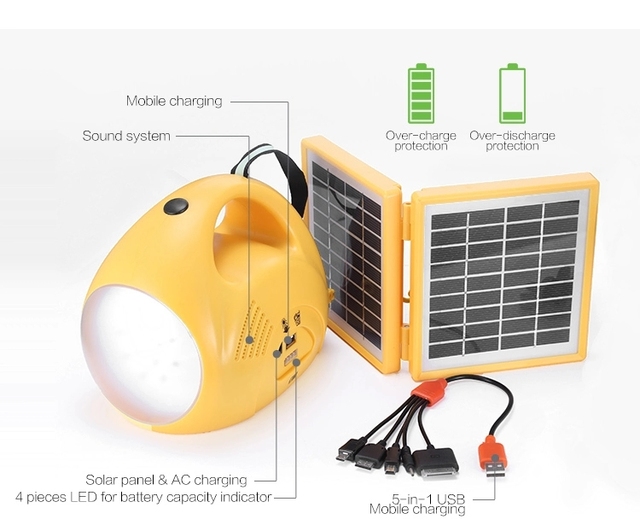 Carry-on IP 44 Solar Panel Outdoor Solar Camping Lantern Light Led Lamp