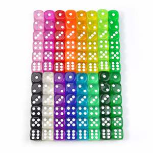 Dados Personalizados de Acrílico Transparente con Esquinas Redondeadas, 16mm D6, Venta al Por Mayor de Fábrica - Product Image 3
