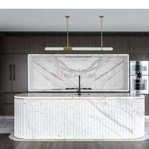 Decorative Elegant Small Front Desk in Marble for Hotel and Office Reception Commercial - Product Image 4
