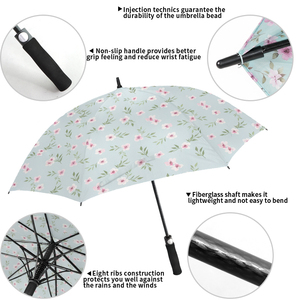 Good quality hawaiian print golf <b>umbrellas</b> large uv protection vented golf <b>umbrella</b> for travel - Product Image 2