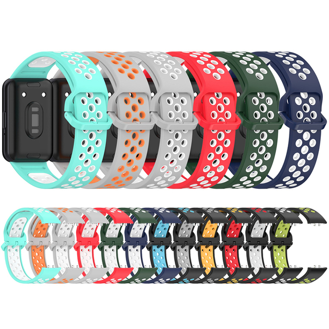 Smartwatch Strap Wristband Bracelet Women Men Breathable Silicone Sport Watch Band for Samsung Galaxy Fit 3