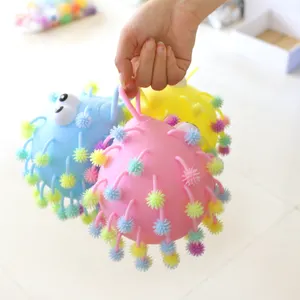 Glowing Puffer Ball Bright Party Favor Gift for Kids Goodie Bags Light Up Toys Hedgehog Children Party Supplies Assorted Toys