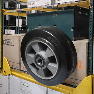 Guangdong Manufacture Heavy Duty Aluminum Core 4 5 6 8 10 Inch Rubber Caster Wheels 7 Inch Trolley Wheel High Quality Product - Product Image 3