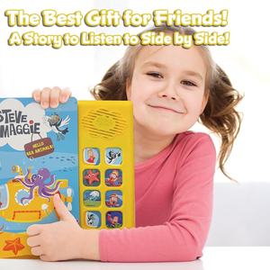 Livres interactifs à chanter pour les tout-petits, jouets musicaux éducatifs à 10 boutons, livres parlants pour enfants avec des chansons marines - Product Image 6