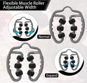 Rodillo de masaje muscular Fascia de seis ruedas para aliviar el dolor muscular Muslo Reducir la <span class=keywords><strong>celulitis</strong></span> Masaje de tejidos profundos - Product Image 6