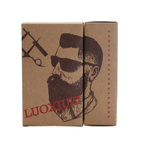 Boîte à savon de luxe en papier et emballage pour kit de barbe avec découpe laser à feuille d'or pour les vendeurs mondiaux de produits de soins personnels