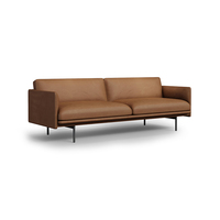 Mobilier de bureau style loft industriel Mobilier d'hôtel 1 + 3 sectionnels Ensemble de canapés de bureau commerciaux en cuir synthétique