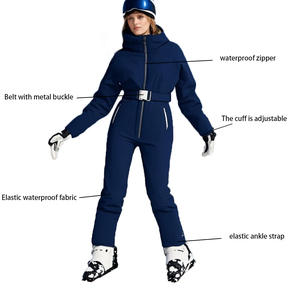 Mode nouveau Design Slim-fit une pièce <span class=keywords><strong>Ski</strong></span> costume femmes <span class=keywords><strong>veste</strong></span> vers le bas chaud coupe-vent escalade <span class=keywords><strong>Ski</strong></span> costume ensemble - Product Image 2