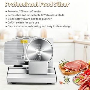 Machine à trancher la viande congelée électrique pour usage domestique, <span class=keywords><strong>prix</strong></span> de gros usine, mini trancheuse alimentaire manuelle - Product Image 4