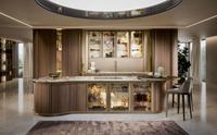 Meuble de cuisine modulaire 2026 Prima avec finition mélamine, style Shaker, évier et rangement intégrés en panneau mélaminé
