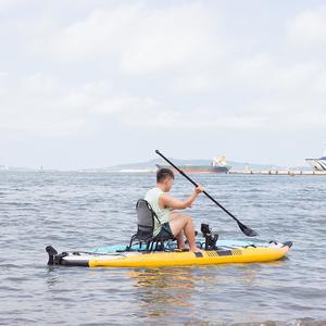 <span class=keywords><strong>Bateau</strong></span> à pagaies gonflable léger et pliable Entroffy pour la pêche, avec propulsion à pédales, planche de pêche gonflable à pédales - Product Image 1