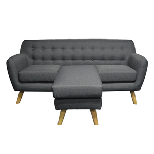 Canapé gris foncé à combinaison libre, décontracté et moderne, adapté à divers endroits tels que le salon et la chambre à coucher - Product Image 1
