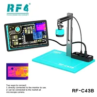 Microscope trinoculaire intelligent à imagerie thermique RF-C43B compatible avec la réparation de circuits imprimés, caméra pour outils de réparation de téléphones mobiles