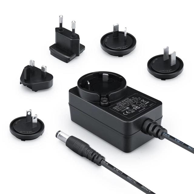 Interchangeable Plug Power Adapter 12v 1a 24v 0.5a Universal Travel Adaptor for Router