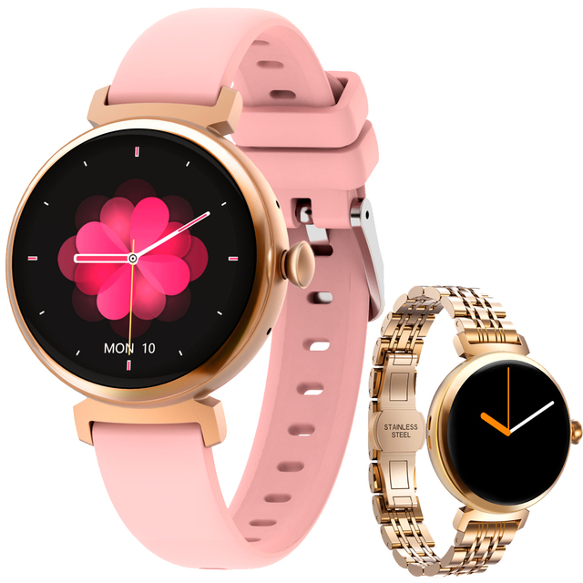 DM70 Smart Watch 2024 Lady 1.04" AMOLED Screen BT Call IP68 Waterproof Heart Rate Fashion Reloj Smart Watch for Women