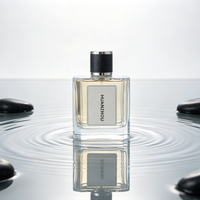 Botol Parfum Mewah 50ml Kaca 100ml Botol Parfum Kosong Baru Mewah Persegi Kemasan Pompa Jernih Crimp