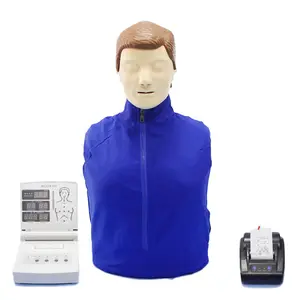 Электронный манекен для оказания первой помощи для взрослых, манекен для обучения уходу за половинным телом, симуляция медицинского обучения
