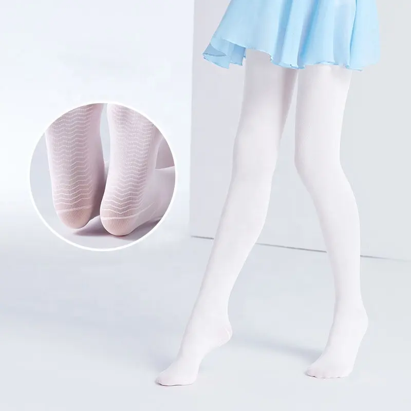 Mùa Xuân Kẹo Màu Trẻ Em Pantyhose Múa Ba Lê Vớ Cho Cô Gái Stocking Trẻ Em Rắn Trắng Pantyhose Cô Gái Tights