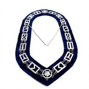 Col de robe complète avec tresse argentée Collier Regalia de meilleure qualité pour uniformes vestimentaires - Product Image 1