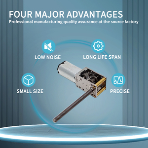 TT động cơ nhà sản xuất 3V <span class=keywords><strong>6V</strong></span> 12V Kích thước nhỏ 12 mét Worm Gear Motor N30 DC động cơ bàn chải nam châm vĩnh cửu - Product Image 3