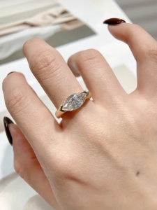 18K vàng 3ct và 5ct đặc biệt Baguette cắt phòng thí nghiệm phát triển kim cương Nhẫn cô dâu tiên phong trong cvd hpht kim cương đổi mới - Product Image 4