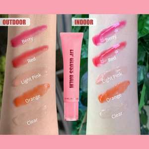 2 en 1 Cosméticos Hidratante Juicy Mirror Shine Lip Plumer Balm Etiqueta privada Rosa No pegajoso Bálsamo de brillo de labios de larga duración - Product Image 4